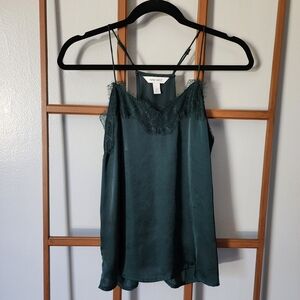 Nine West Teal Lace Accent Camisole